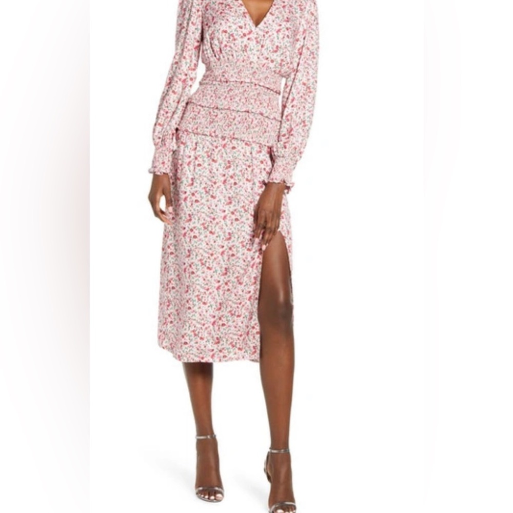 .Barbie pink AFRM MIDI  dress women’s size small. Classy and effortless